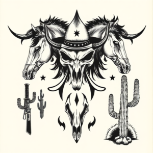 Western Warrior Tattoo