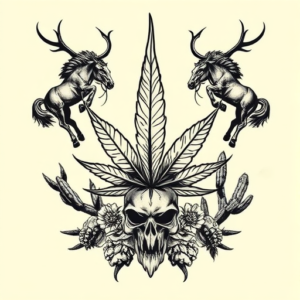 Western Weed Tattoo