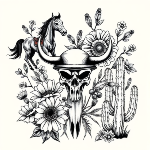 Western Wildflower Tattoo