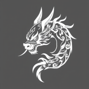 White Ink Anbu Tattoo