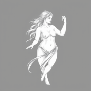 White Ink Aphrodite Tattoo