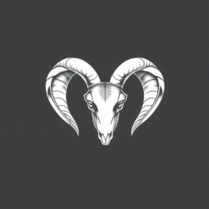 White Ink Aries Tattoo