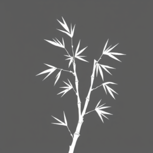 White Ink Bamboo Tattoo