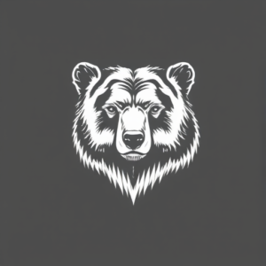 White Ink Bear Tattoo