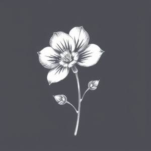 White Ink Bluebonnet Tattoo