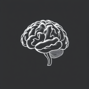 White Ink Brain Tattoo