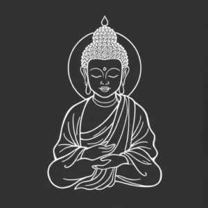 White Ink Buddha Tattoo