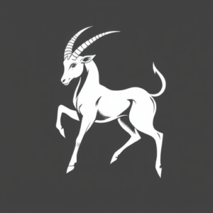 White Ink Capricorn Tattoo