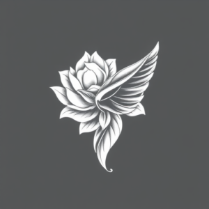 White Ink Cartoon Tattoo