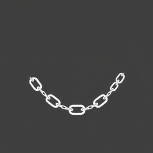 White Ink Chain Tattoo