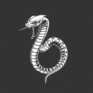 White Ink Cobra Tattoo