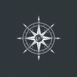 White Ink Compass Tattoo