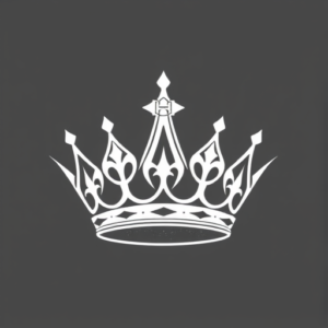 White Ink Crown Tattoo