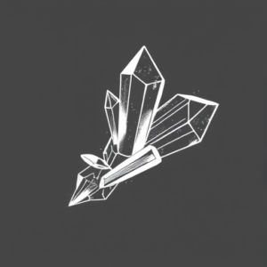 White Ink Crystal Tattoo