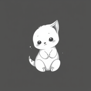 White Ink Cute Tattoo