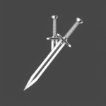 White Ink Dagger Tattoo