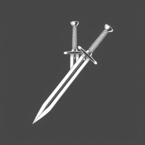 White Ink Dagger Tattoo