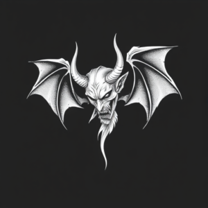 White Ink Devil Tattoo