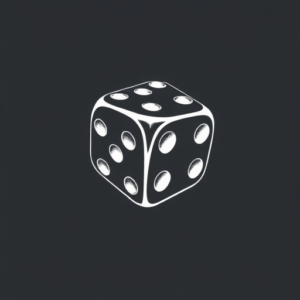 White Ink Dice Tattoo