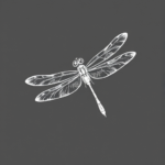 White Ink Dragonfly Tattoo