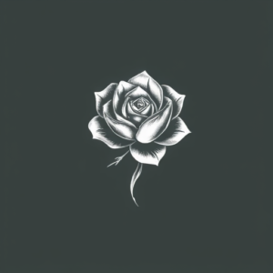 White Ink Emerald Tattoo