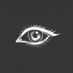 White Ink Eye Tattoo