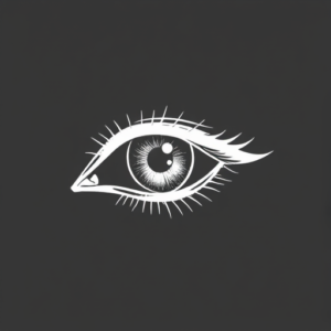 White Ink Eye Tattoo