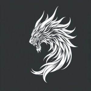 White Ink Fenrir Tattoo