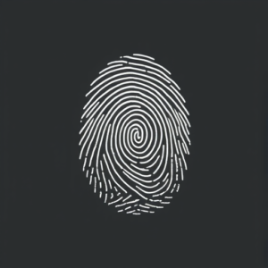 White Ink Fingerprint Tattoo