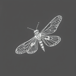 White Ink Firefly Tattoo