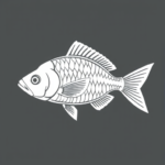 White Ink Fish Tattoo