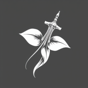 White Ink Flail Tattoo