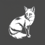 White Ink Fox Tattoo