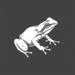White Ink Frog Tattoo
