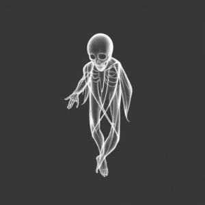 White Ink Ghost Tattoo