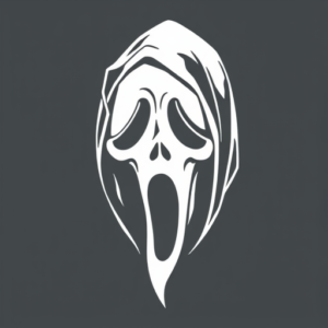 White Ink Ghostface Tattoo