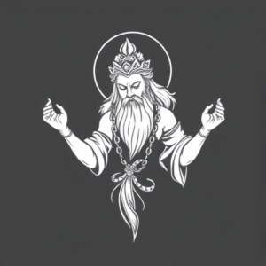 White Ink God Tattoo