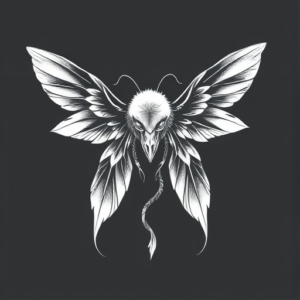 White Ink Hades Tattoo