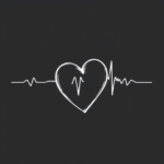 White Ink Heartbeat Tattoo