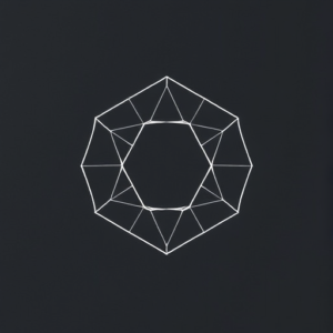 White Ink Hexagon Tattoo