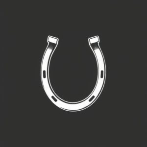 White Ink Horseshoe Tattoo