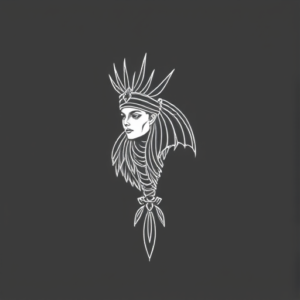 White Ink Horus Tattoo