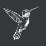 White Ink Hummingbird Tattoo