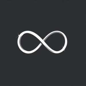 White Ink Infinity Tattoo