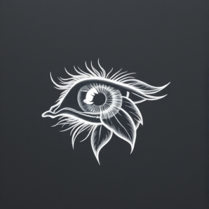 White Ink Iris Tattoo