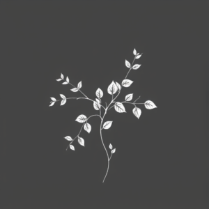 White Ink Ivy Tattoo