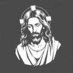 White Ink Jesus Tattoo