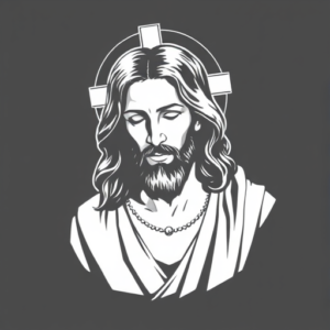 White Ink Jesus Tattoo