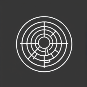 White Ink Labyrinth Tattoo