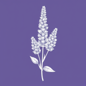 White Ink Lavender Tattoo